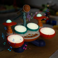 Drum Set Musical Instrument for Toddlers 1-2 Years, 3-in-1 Percussion